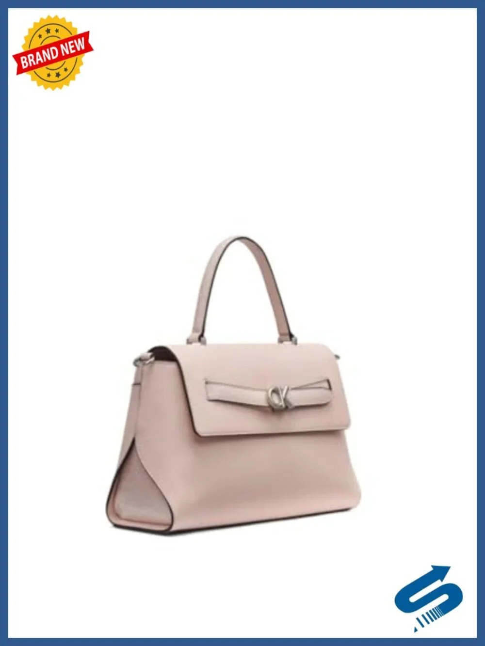 Top Handle Satchel - Vegan Leather Handbag with Crossbody Strap